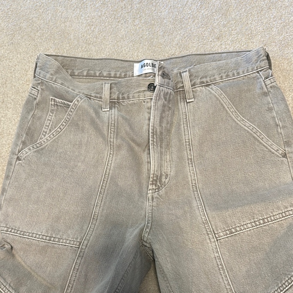 AGOLDE Grayish taupe cargo Denim size 28